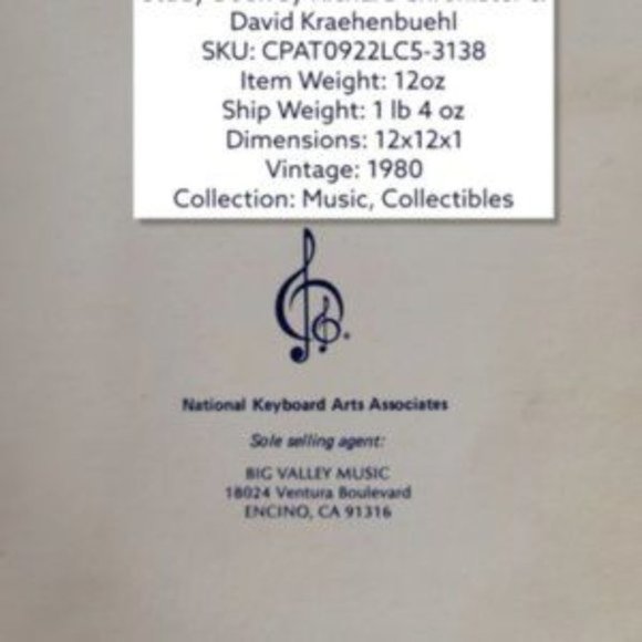 Vintage Adult Keyboard Paino Music Study Book By Richard Chronister & David - Picture 4 of 4